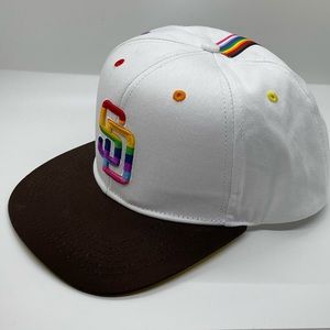 San Diego Padres Pride Hat LGBTQ+ Adjustable Snap Back